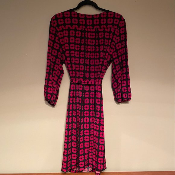 Red & Black Print Luxology Dress - Picture 4 of 8